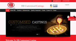 Desktop Screenshot of hbcastingsindia.com