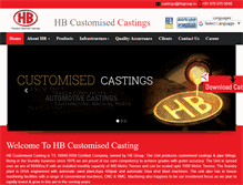 Tablet Screenshot of hbcastingsindia.com